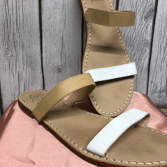 Capri Pride Handmade Leather Sandals Size 9 - Picture 3 of 6